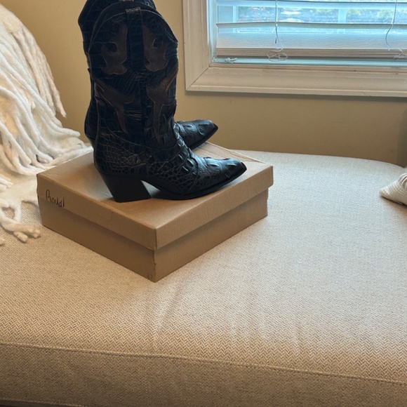 Veari Western Cowboy Boots Black - Picture 9 of 9